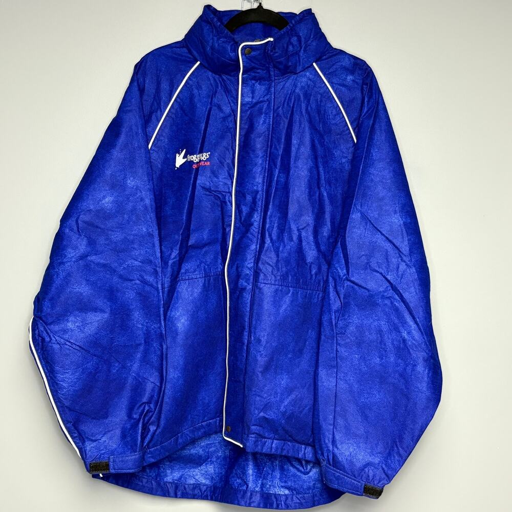 Frogg‎ Toggs Blue Lightweight Breathable Packable Gorpcore Rain Jacket Mens Sz L